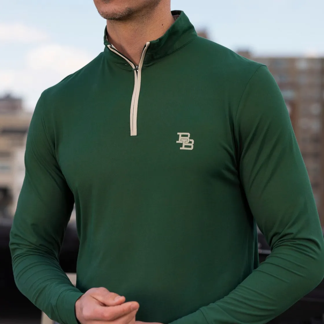 Quarter Zips|Originals|Breakfast Balls ® "Hunter Green (Monogram)" – Quarter Zip