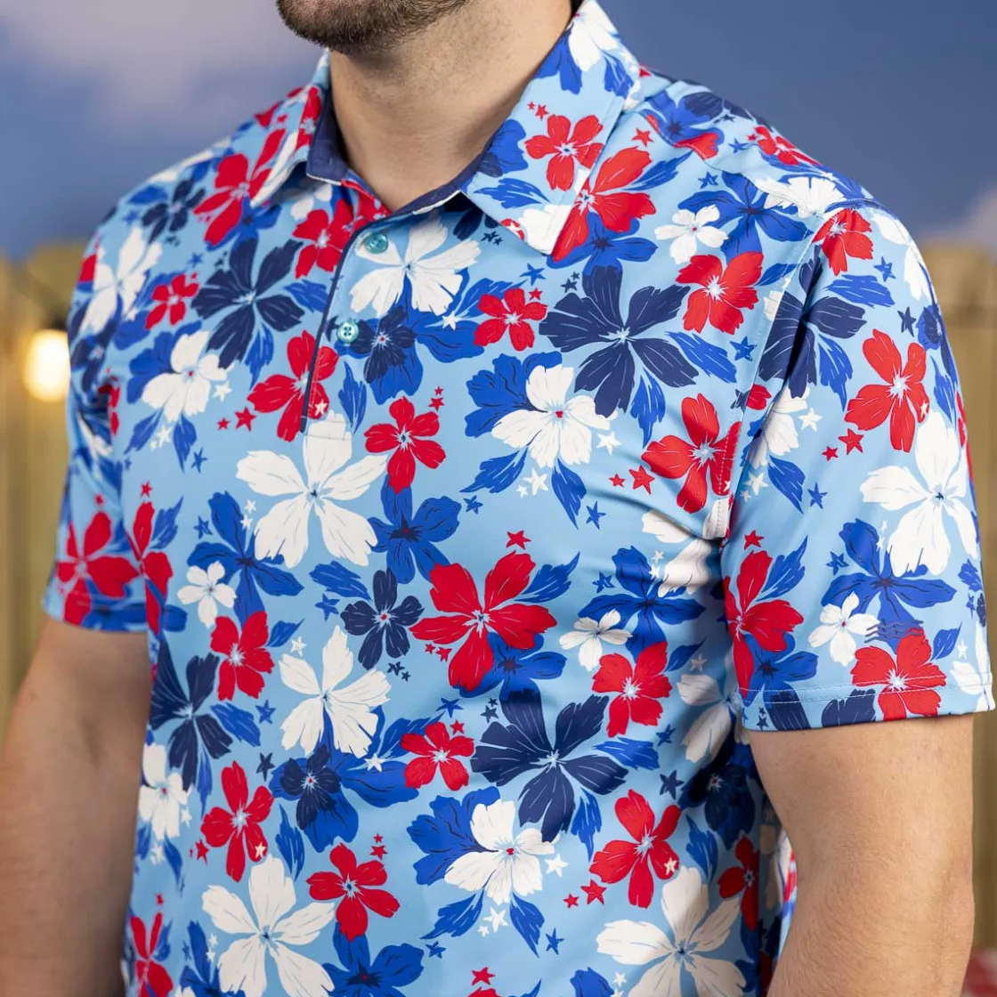 Polos|Originals|Breakfast Balls ® "Liberty Luau" – All-Day Polo