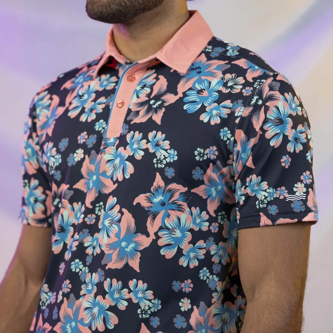 Polos|Originals|Breakfast Balls ® "Midnight Bloom" – All-Day Polo