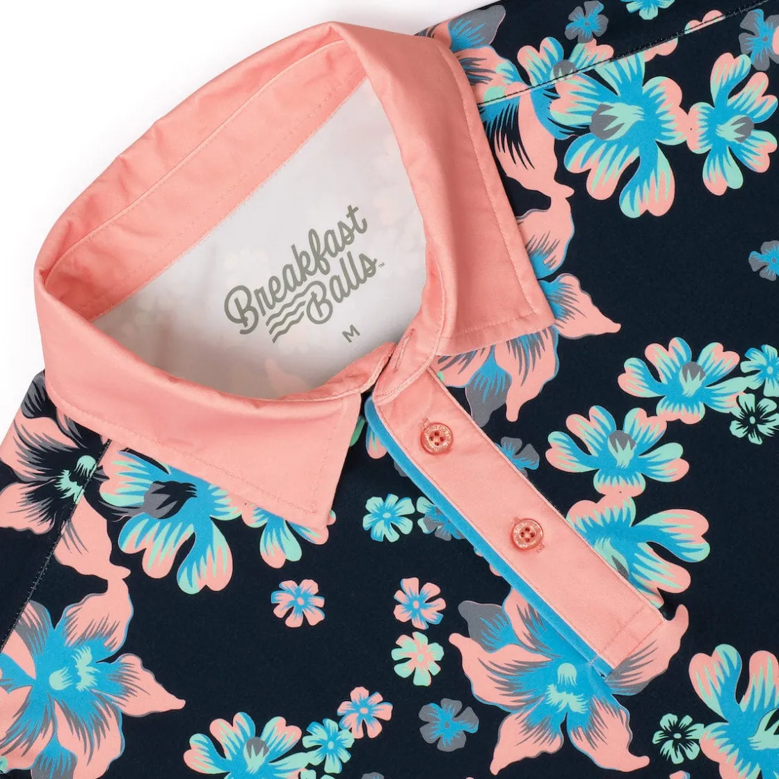 Polos|Originals|Breakfast Balls ® "Midnight Bloom" – All-Day Polo