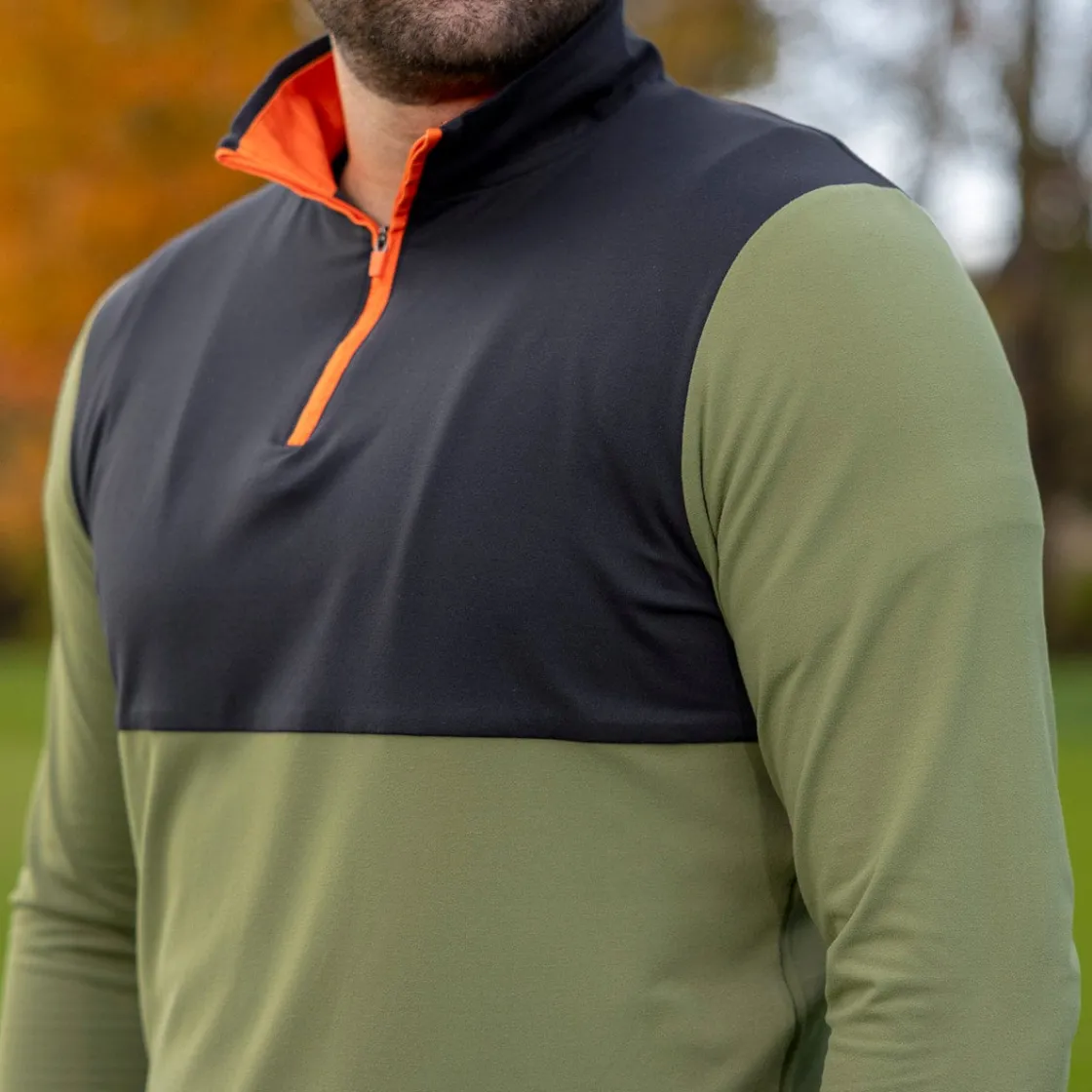 Quarter Zips|Originals|Breakfast Balls ® "Olive" – Quarter Zip