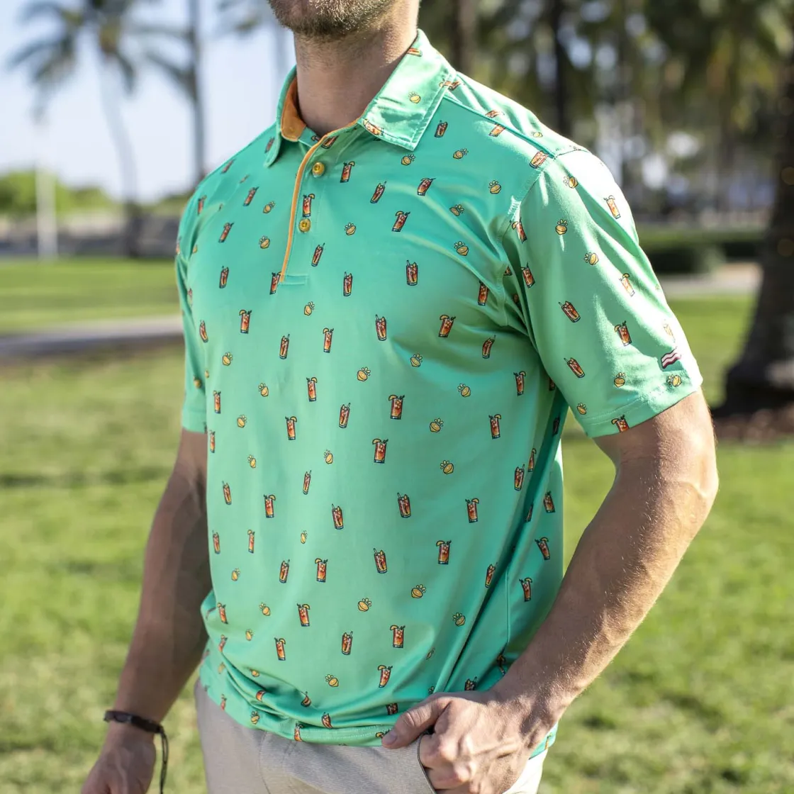 Polos|Originals|Breakfast Balls ® "Palms Away" – All-Day Polo