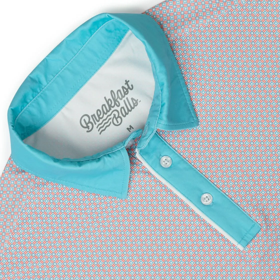 Polos|Basics|Breakfast Balls ® "Pars & Stripes" – All-Day Polo