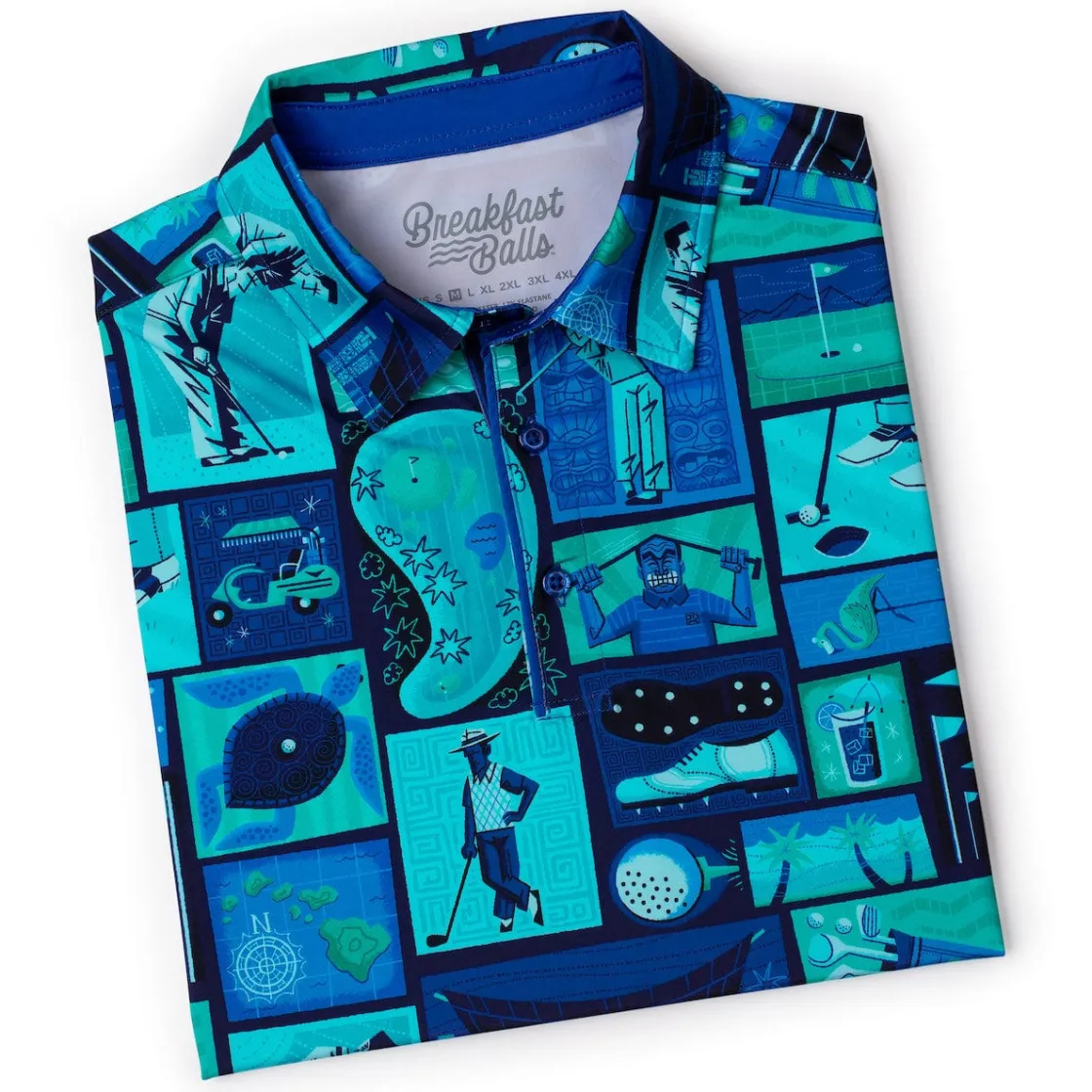 Polos|Originals|Breakfast Balls ® “Tee-ki Time" – All-Day Polo