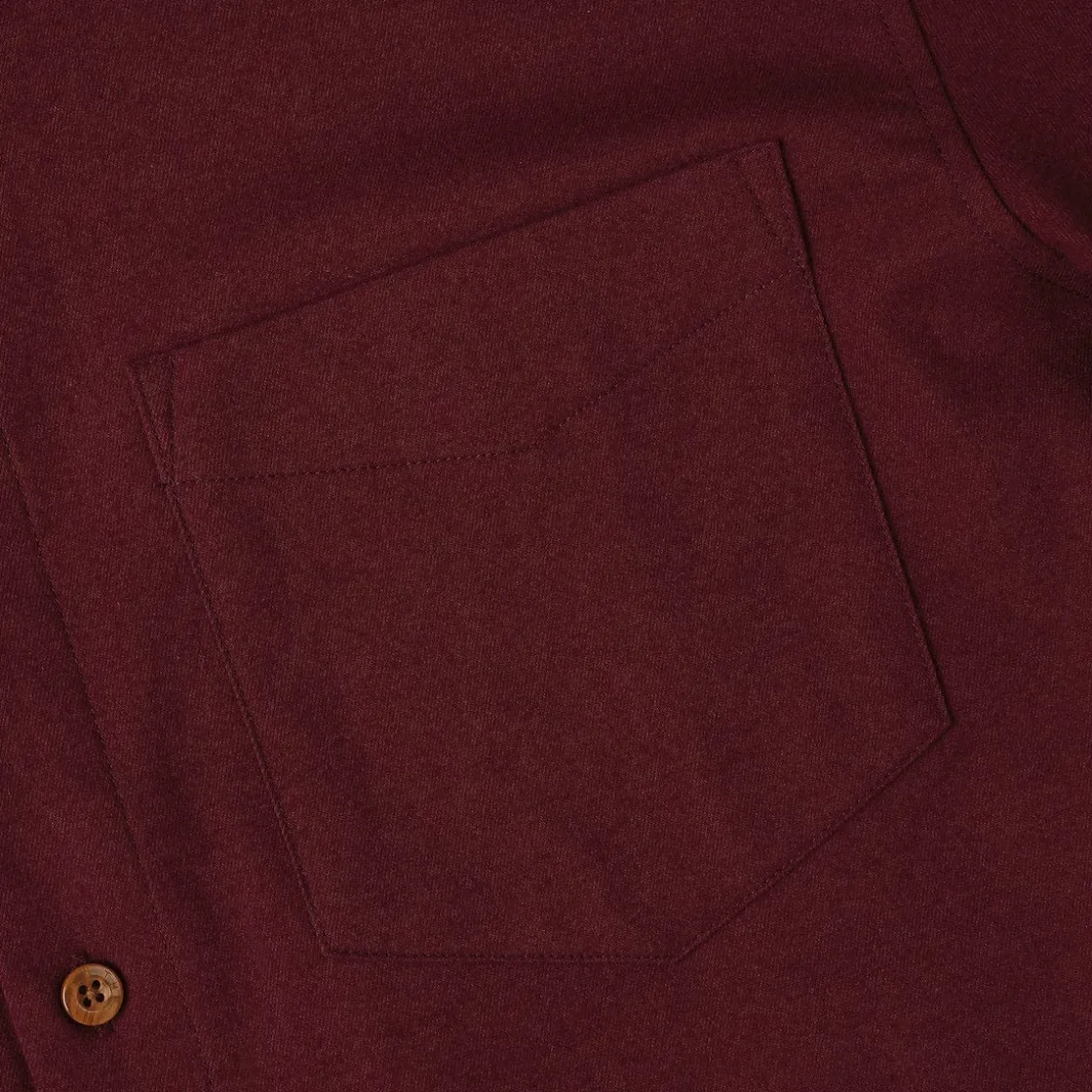 Flannels|Long Sleeves|RSVLTS Burgundy – BorlandFlex™ Long Sleeve Flannel