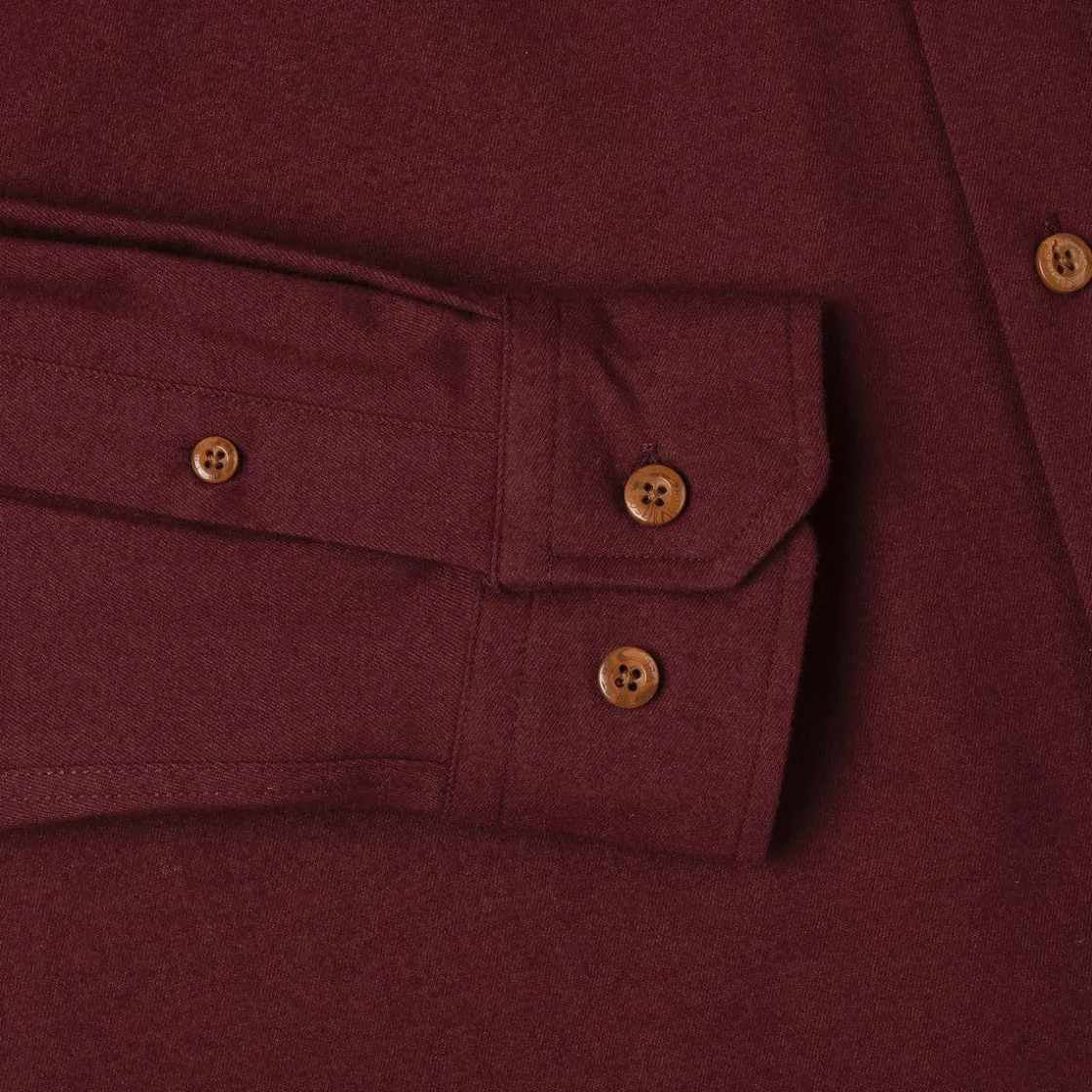 Flannels|Long Sleeves|RSVLTS Burgundy – BorlandFlex™ Long Sleeve Flannel