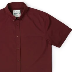 Short Sleeve Shirts|Short Sleeves|RSVLTS Burnt Russet – KUNUFLEX Short Sleeve Shirt