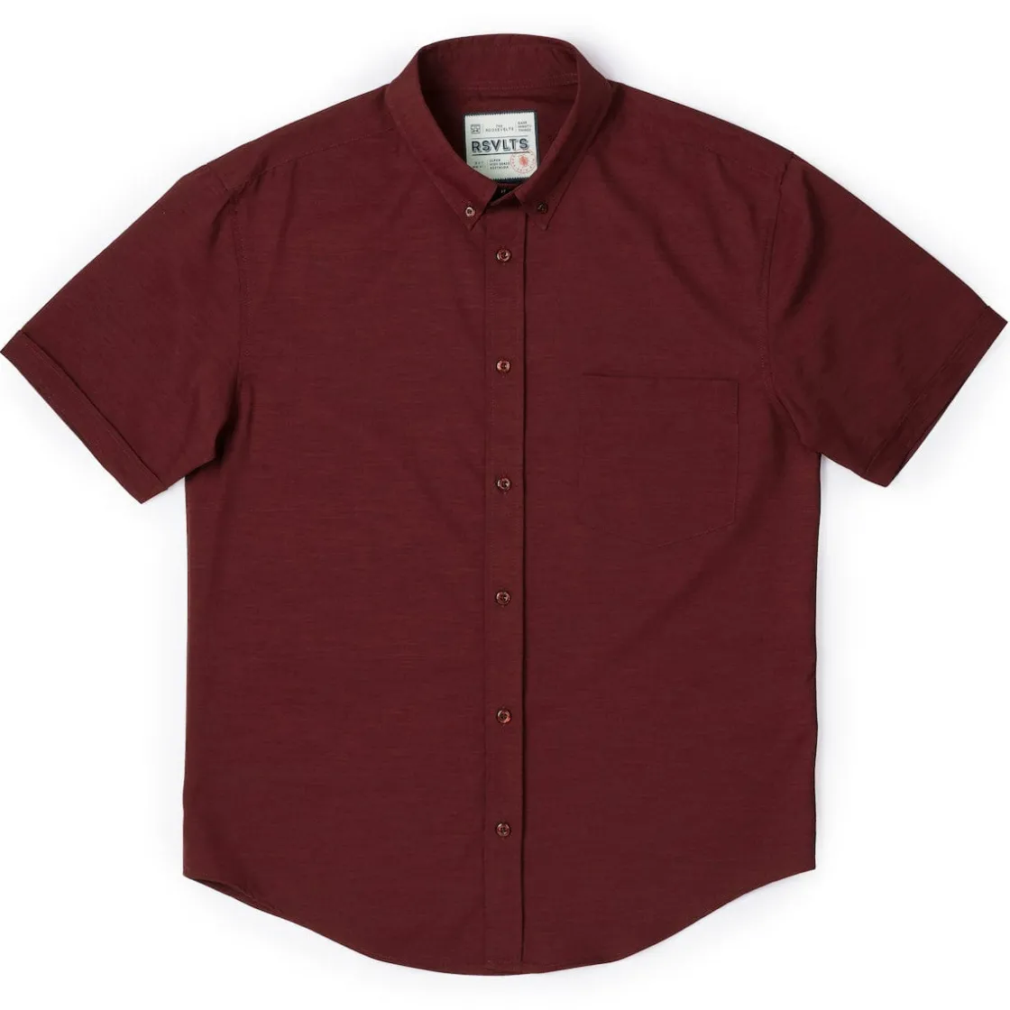 Short Sleeve Shirts|Short Sleeves|RSVLTS Burnt Russet – KUNUFLEX Short Sleeve Shirt