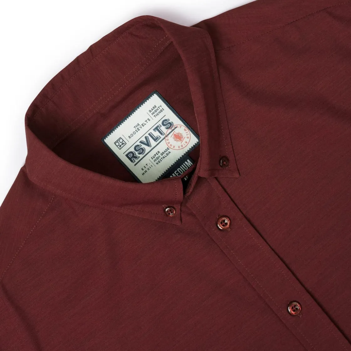 Short Sleeve Shirts|Short Sleeves|RSVLTS Burnt Russet – KUNUFLEX Short Sleeve Shirt