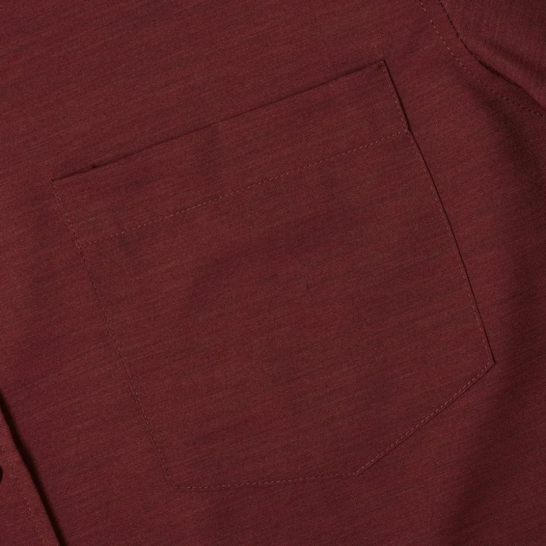 Short Sleeve Shirts|Short Sleeves|RSVLTS Burnt Russet – KUNUFLEX Short Sleeve Shirt
