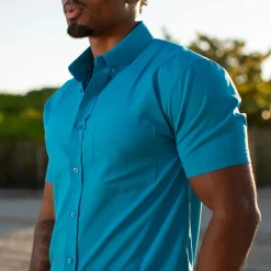 Short Sleeve Shirts|Short Sleeves|RSVLTS Cabana Collection "Cool Water" – KUNUFLEX Short Sleeve Shirt