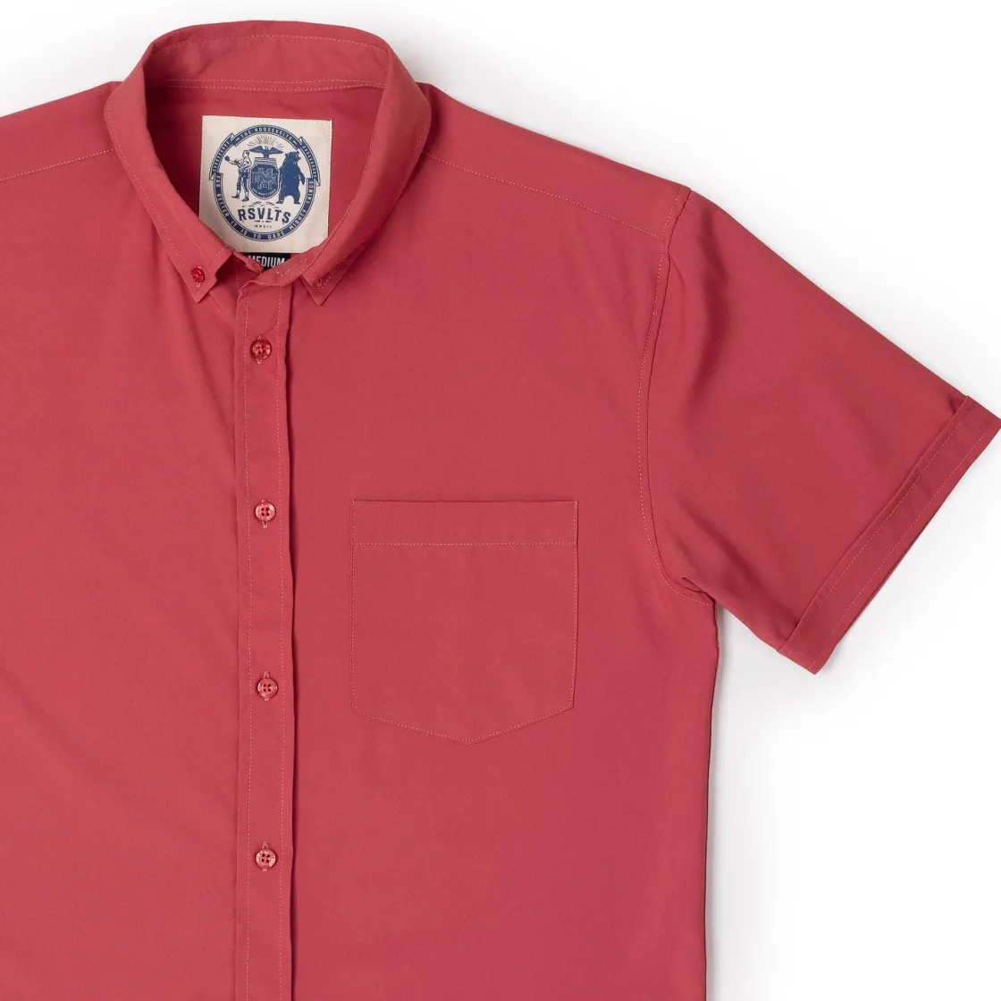 Short Sleeve Shirts|Short Sleeves|RSVLTS Cabana Collection "Siesta Red" – KUNUFLEX Short Sleeve Shirt