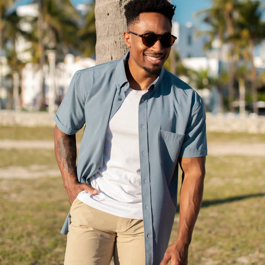 Short Sleeve Shirts|Short Sleeves|RSVLTS Cabana Collection "Summer Storm" – KUNUFLEX Short Sleeve Shirt