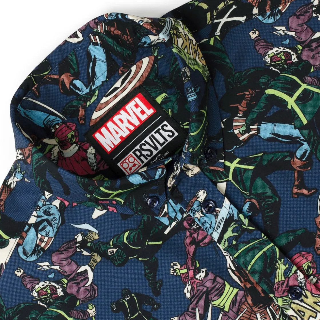 Captain America|Marvel|Marvel Captain America "No Surrender" – KUNUFLEX Short Sleeve Shirt