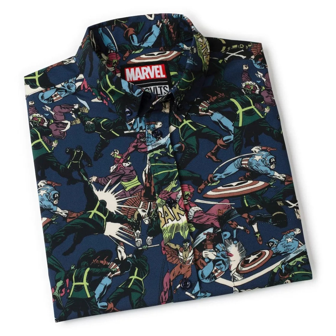 Captain America|Marvel|Marvel Captain America "No Surrender" – KUNUFLEX Short Sleeve Shirt