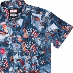 Paging Mr. Morrow|Captain America|Marvel Captain America "Sentinel of Liberty" – KUNUFLEX Short Sleeve Shirt