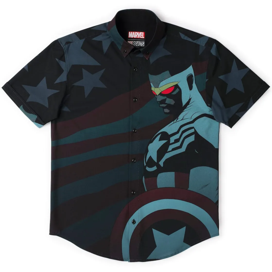 Captain America|Marvel|Marvel Captain America "Symbol of Truth" – KUNUFLEX Short Sleeve Shirt