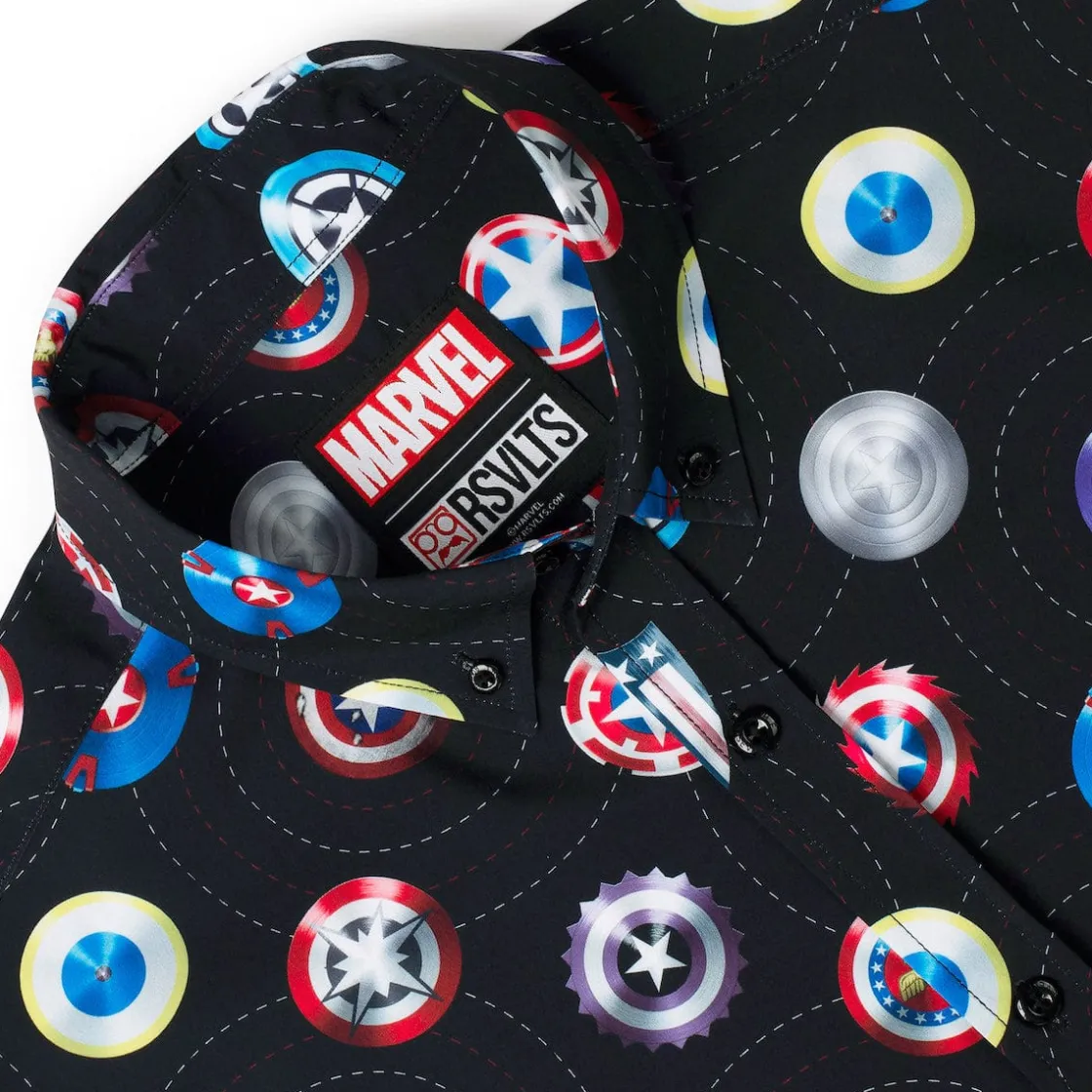 Captain America|Marvel|Marvel Captain America "Wield the Shield" – KUNUFLEX Short Sleeve Shirt