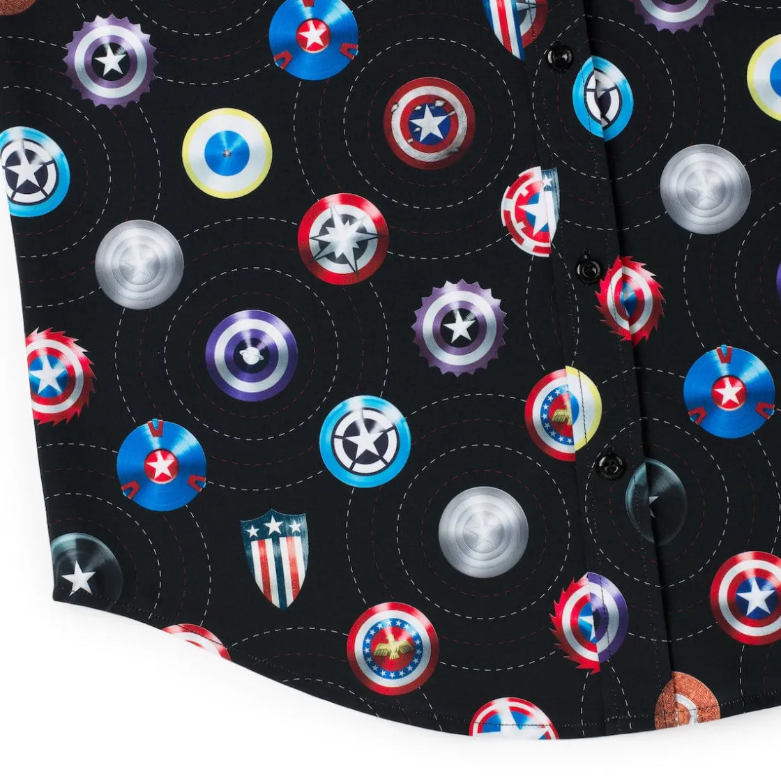 Captain America|Marvel|Marvel Captain America "Wield the Shield" – KUNUFLEX Short Sleeve Shirt
