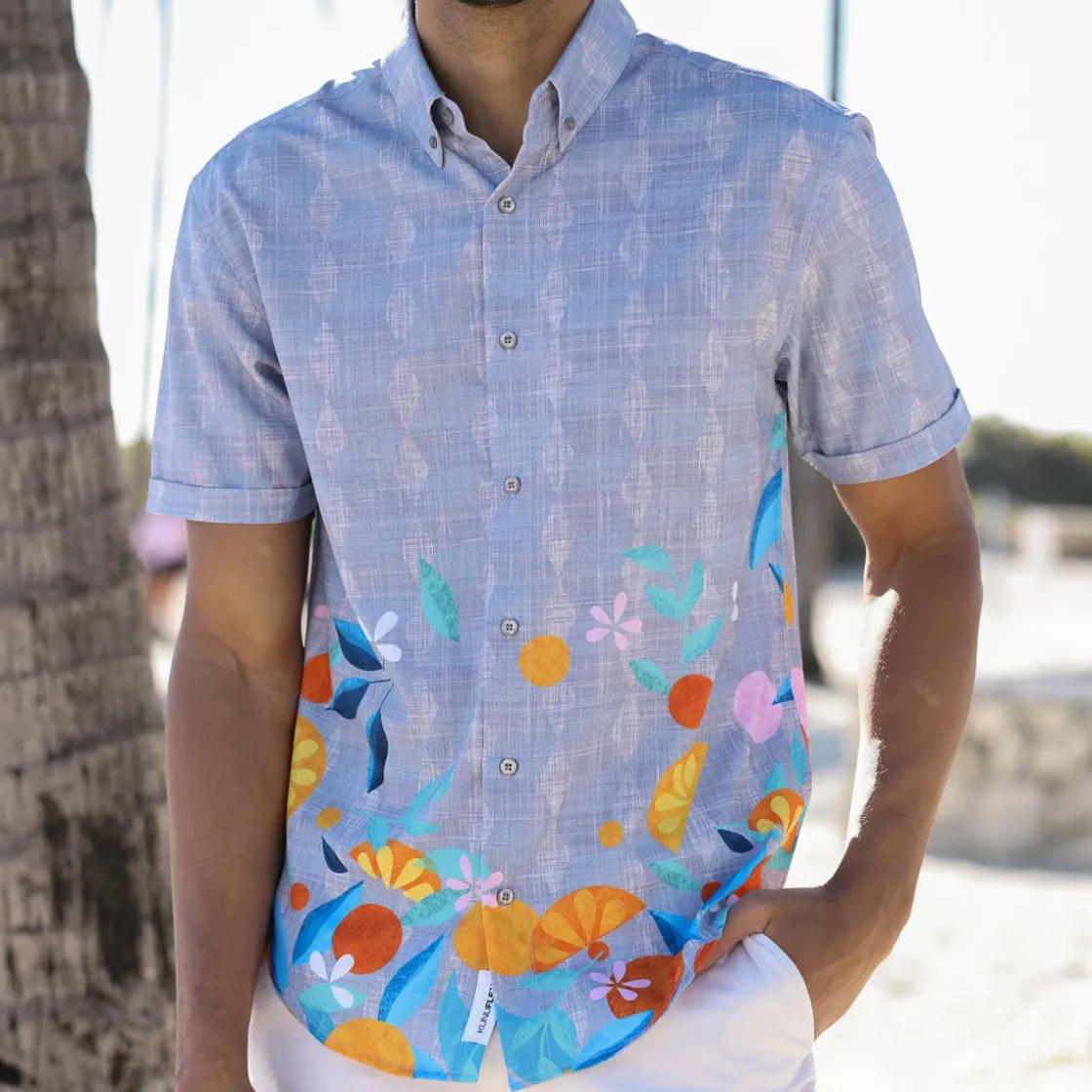 Short Sleeve Shirts|Short Sleeves|RSVLTS Citrus Twist – KUNUFLEX Short Sleeve Shirt