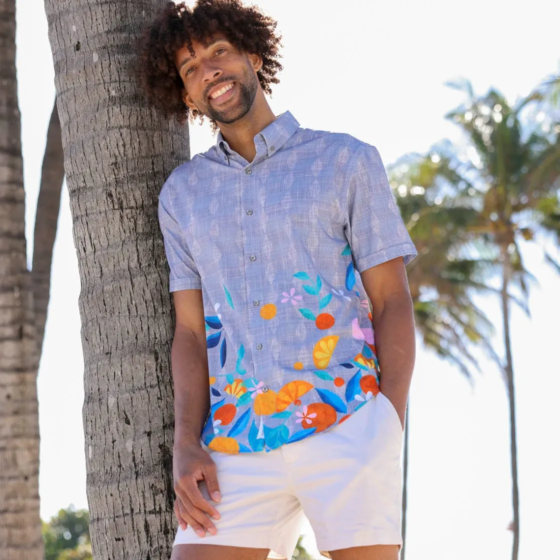 Short Sleeve Shirts|Short Sleeves|RSVLTS Citrus Twist – KUNUFLEX Short Sleeve Shirt