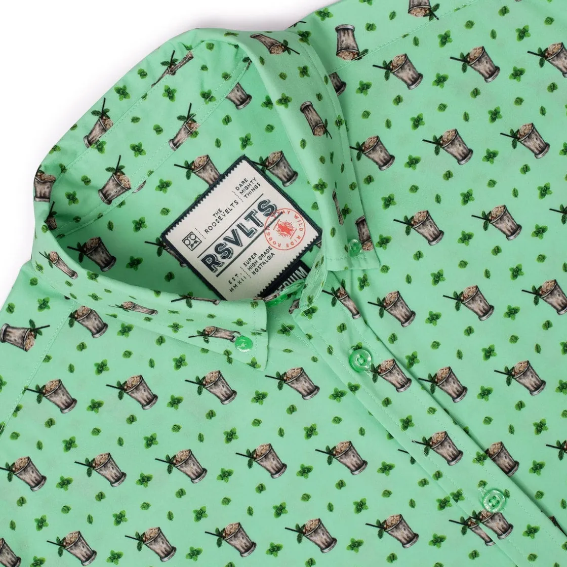 Short Sleeve Shirts|Short Sleeves|RSVLTS Classic Refresh-Mint – KUNUFLEX Short Sleeve Shirt