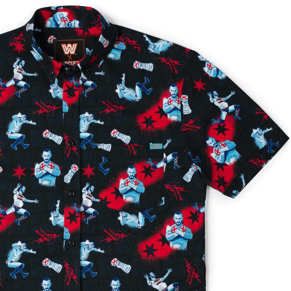 Wwe|Matching Sets|WWE CM Punk "Best in the World" – KUNUFLEX Short Sleeve Shirt