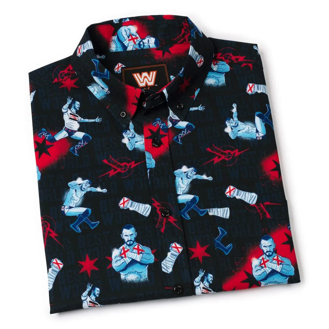 Wwe|Matching Sets|WWE CM Punk "Best in the World" – KUNUFLEX Short Sleeve Shirt