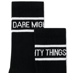 Socks|Accessories|RSVLTS Dare Mighty Things (Black) – Crew Socks