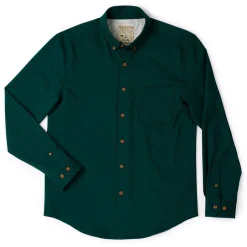 Flannels|Long Sleeves|RSVLTS Dark Emerald – BorlandFlex™ Long Sleeve Flannel