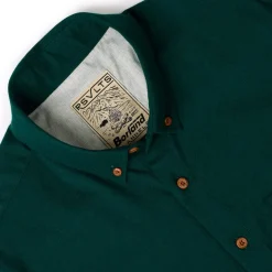 Flannels|Long Sleeves|RSVLTS Dark Emerald – BorlandFlex™ Long Sleeve Flannel