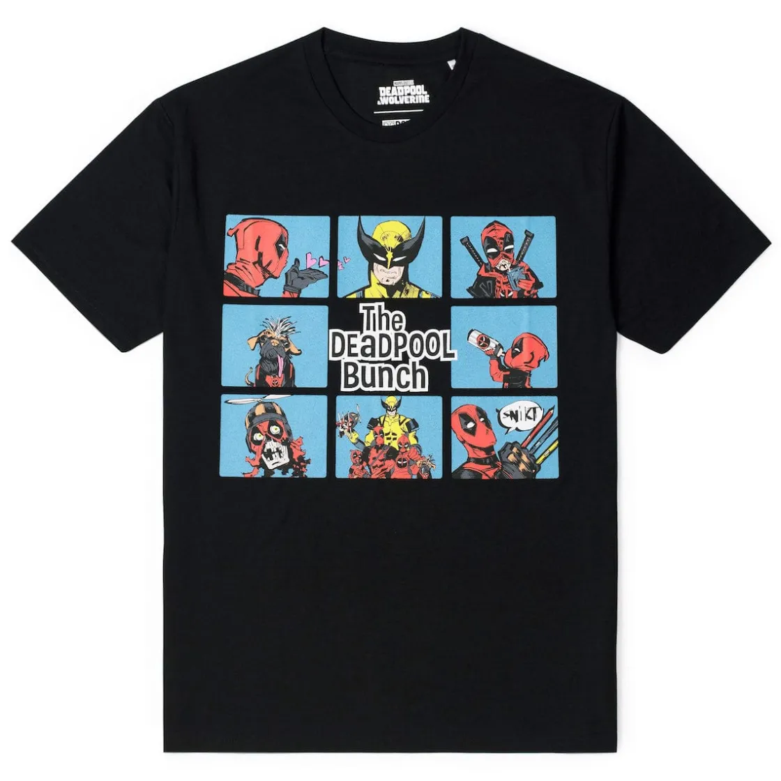 Deadpool|Marvel|Marvel Deadpool & Wolverine "The Deadpool Bunch" – Crewneck Tee