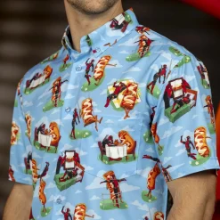 Deadpool|Marvel|Marvel Deadpool "Chimichanga Dreams" – KUNUFLEX Short Sleeve Shirt