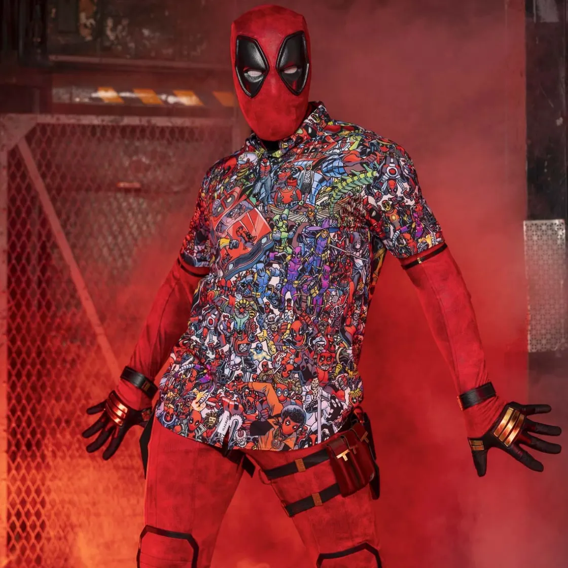 Deadpool|Marvel|Marvel Deadpool "Wade Parade" – KUNUFLEX Short Sleeve Shirt