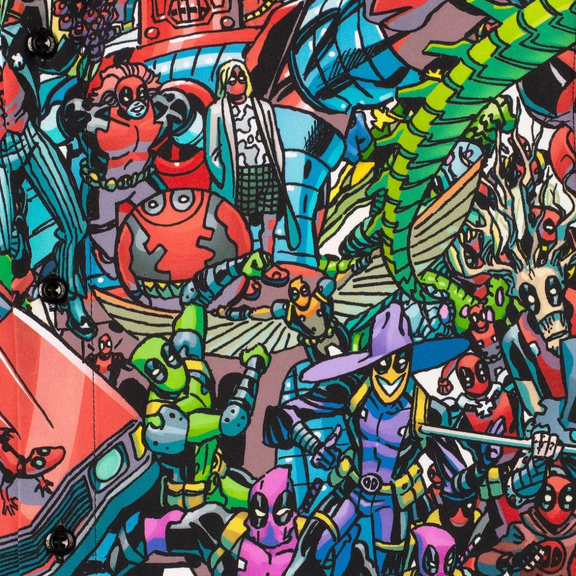 Deadpool|Marvel|Marvel Deadpool "Wade Parade" – KUNUFLEX Short Sleeve Shirt
