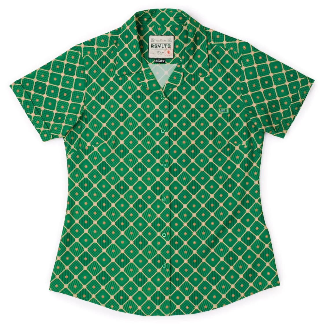 Short Sleeve Shirts|Baseball|RSVLTS Diamonds are Forever – Women's KUNUFLEX Short Sleeve Shirt