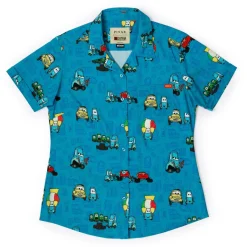 Disney & Pixar|Disney|Disney and Pixar Cars "Pit Stop" – Women's KUNUFLEX Short Sleeve Shirt