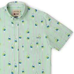 Toy Story|Disney & Pixar|Disney and Pixar Toy Story "The Claaaaaw" – Stretch Seersucker Short Sleeve Shirt