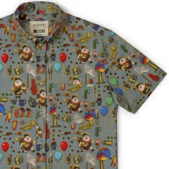 Up|Disney & Pixar|Disney and Pixar Up "The Wilderness Must Be Explored" – KUNUFLEX Short Sleeve Shirt