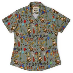 Up|Disney & Pixar|Disney and Pixar Up "The Wilderness Must Be Explored" – Women's KUNUFLEX Short Sleeve Shirt