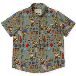 Up|Disney & Pixar|Disney and Pixar Up "The Wilderness Must Be Explored" – Youth KUNUFLEX Short Sleeve Shirt