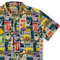Wall-e|Disney & Pixar|Disney and Pixar WALL-E “WALL of Fame” – KUNUFLEX Short Sleeve Shirt
