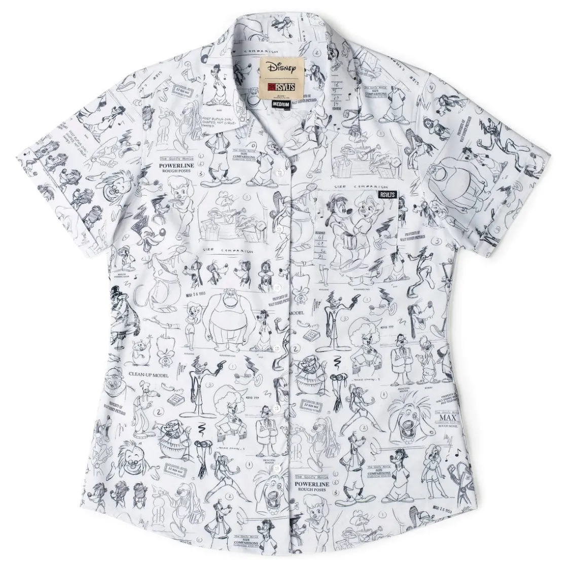 A Goofy Movie|Disney|Disney 's A Goofy Movie "Art of A Goofy Movie" – Women's KUNUFLEX Short Sleeve Shirt