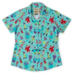 A Goofy Movie|Disney|Disney ’s A Goofy Movie "The Whole Goofin' Gang" – Women's KUNUFLEX Short Sleeve Shirt