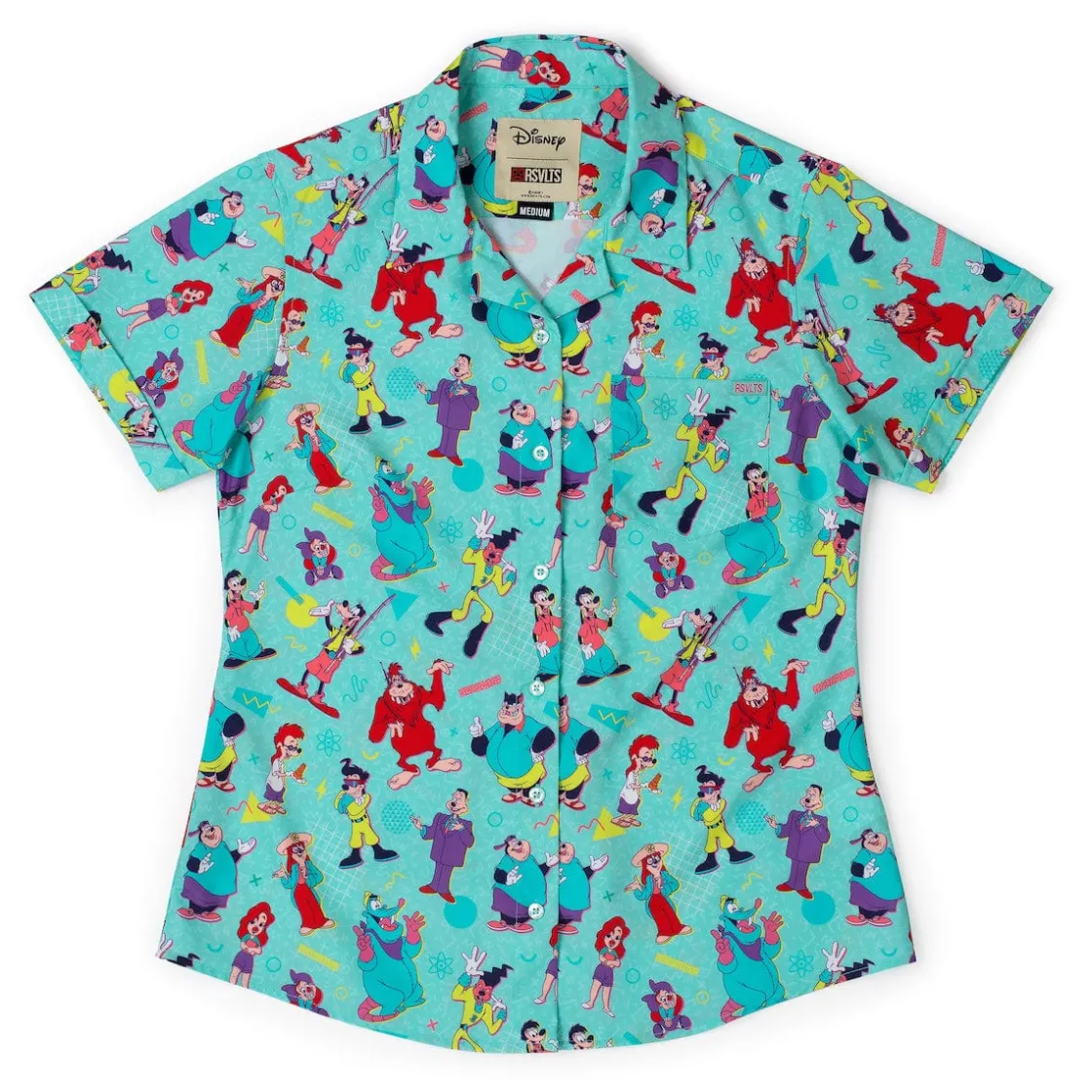 A Goofy Movie|Disney|Disney ’s A Goofy Movie "The Whole Goofin' Gang" – Women's KUNUFLEX Short Sleeve Shirt