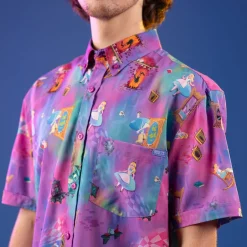 Alice In Wonderland|Disney|Alice in Wonderland Disney's "Down the Rabbit Hole" - KUNUFLEX Short Sleeve Shirt