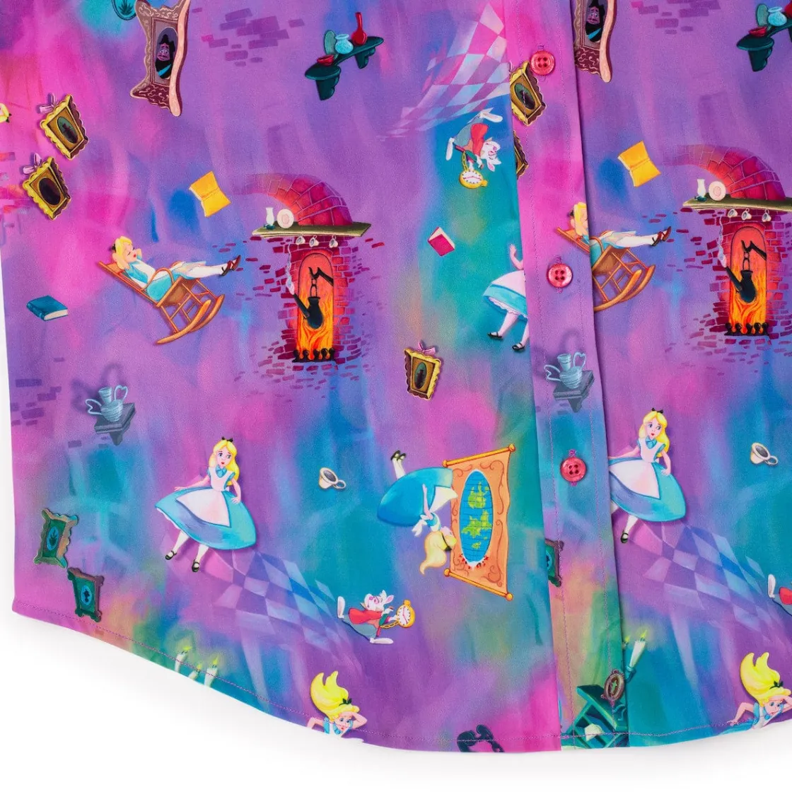 Alice In Wonderland|Disney|Alice in Wonderland Disney's "Down the Rabbit Hole" - KUNUFLEX Short Sleeve Shirt