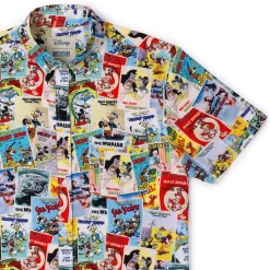 Donald Duck|Short Sleeves|Disney ’s Donald Duck 90th "Big Screen Billing" – KUNUFLEX Short Sleeve Shirt