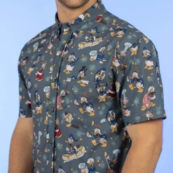 Donald Duck|Short Sleeves|Disney ’s Donald Duck 90th "Quackin' Us Up" – KUNUFLEX Short Sleeve Shirt
