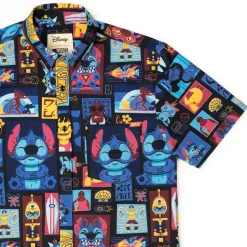 Tiki|Lilo & Stitch|Disney 's Lilo & Stitch "Tiki-terrestrial" – KUNUFLEX Short Sleeve Shirt